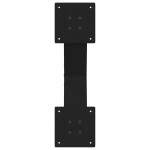 vidaXL Picioare pentru măsuță de cafea în formă de X, 2 buc., negru, 50x(30-31) cm, oțel