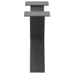 vidaXL Picioare pentru măsuță de cafea în formă de X, 2 buc., antracit, 50x(30-31) cm, oțel