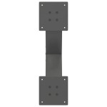 vidaXL Picioare pentru măsuță de cafea în formă de X, 2 buc., antracit, 50x(30-31) cm, oțel