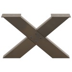 vidaXL Picioare pentru măsuță de cafea în formă de X, 2 buc., oțel natural, 50x(30-31) cm vidaXL Picioare pentru măsuță de cafea în formă de X, 2 buc., oțel natural, 50x(30-31) cm