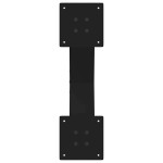 vidaXL Picioare pentru măsuță de cafea în formă de X, 2 buc., negru, 60x(30-31) cm, oțel vidaXL Picioare pentru măsuță de cafea în formă de X, 2 buc., negru, 60x(30-31) cm, oțel