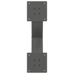 vidaXL Picioare pentru măsuță de cafea în formă de X, 2 buc., antracit, 60x(30-31) cm, oțel