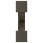 vidaXL Picioare pentru măsuță de cafea în formă de X, 2 buc., oțel natural, 60 x (30-31) cm