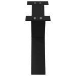 vidaXL Picioare pentru măsuță de cafea în formă de X, 2 buc., negru, 70x(30-31) cm, oțel