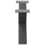 vidaXL Picioare pentru măsuță de cafea în formă de X, 2 buc., antracit, 70x(30-31) cm, oțel
