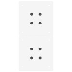 vidaXL Picioare pentru măsuță de cafea în formă de X, 2 buc., alb, 28x(42-43) cm, oțel