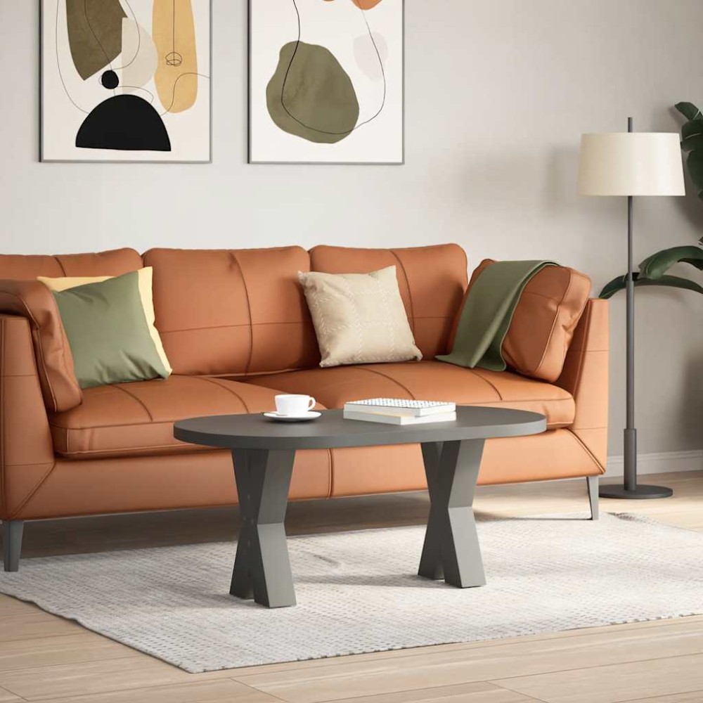 vidaXL Picioare pentru măsuță de cafea în formă de X, 2 buc., antracit, 28x(42-43) cm, oțel