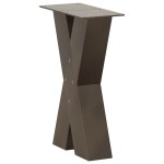 vidaXL Picioare pentru masă de cafea în formă de X, 2 buc., oțel natural, 28x(42-43) cm vidaXL Picioare pentru masă de cafea în formă de X, 2 buc., oțel natural, 28x(42-43) cm
