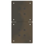 vidaXL Picioare pentru masă de cafea în formă de X, 2 buc., oțel natural, 28x(42-43) cm vidaXL Picioare pentru masă de cafea în formă de X, 2 buc., oțel natural, 28x(42-43) cm