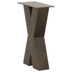 vidaXL Picioare pentru masă de cafea în formă de X, 2 buc., oțel natural, 38x(42-43) cm vidaXL Picioare pentru masă de cafea în formă de X, 2 buc., oțel natural, 38x(42-43) cm