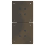 vidaXL Picioare pentru masă de cafea în formă de X, 2 buc., oțel natural, 38x(42-43) cm vidaXL Picioare pentru masă de cafea în formă de X, 2 buc., oțel natural, 38x(42-43) cm