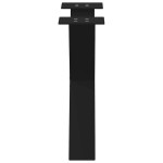 vidaXL Picioare pentru măsuță de cafea în formă de X, 2 buc., negru, 50x(42-43) cm, oțel