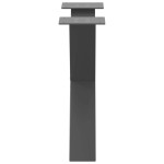 vidaXL Picioare pentru măsuță de cafea în formă de X, 2 buc., antracit, 50x(42-43) cm, oțel vidaXL Picioare pentru măsuță de cafea în formă de X, 2 buc., antracit, 50x(42-43) cm, oțel
