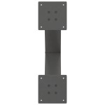 vidaXL Picioare pentru măsuță de cafea în formă de X, 2 buc., antracit, 50x(42-43) cm, oțel vidaXL Picioare pentru măsuță de cafea în formă de X, 2 buc., antracit, 50x(42-43) cm, oțel