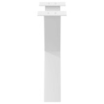 vidaXL Picioare pentru măsuță de cafea în formă de X, 2 buc., alb, 60x(42-43) cm, oțel