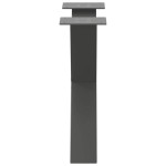 vidaXL Picioare pentru măsuță de cafea în formă de X, 2 buc., antracit, 60x(42-43) cm, oțel
