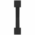 vidaXL Picioare pentru măsuță de cafea în formă de X, 2 buc., negru, 70x(42-43) cm, oțel vidaXL Picioare pentru măsuță de cafea în formă de X, 2 buc., negru, 70x(42-43) cm, oțel