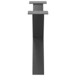vidaXL Picioare pentru măsuță de cafea în formă de X, 2 buc., antracit, 70x(42-43) cm, oțel