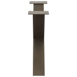 vidaXL Picioare pentru masă de cafea în formă de X, 2 buc., oțel natural, 70x(42-43) cm vidaXL Picioare pentru masă de cafea în formă de X, 2 buc., oțel natural, 70x(42-43) cm