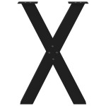 vidaXL Picioare de masă în formă de X, 2 buc., negru, 50x(72-73) cm, oțel vidaXL Picioare de masă în formă de X, 2 buc., negru, 50x(72-73) cm, oțel