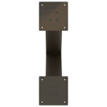 vidaXL Picioare de masă în formă de X, 2 buc., oțel natural, 50x(72-73) cm vidaXL Picioare de masă în formă de X, 2 buc., oțel natural, 50x(72-73) cm