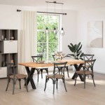 vidaXL Picioare de masă în formă de X, 2 buc., negru, 70x(72-73) cm, oțel vidaXL Picioare de masă în formă de X, 2 buc., negru, 70x(72-73) cm, oțel