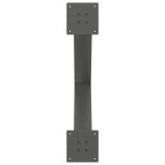 vidaXL Picioare de masă în formă de X, 2 buc., antracit, 70x(72-73) cm, oțel