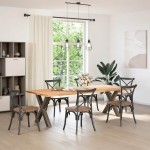 vidaXL Picioare de masă în formă de X, 2 buc., oțel natural, 70x(72-73) cm vidaXL Picioare de masă în formă de X, 2 buc., oțel natural, 70x(72-73) cm