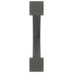 vidaXL Picioare de masă în formă de X, 2 buc., antracit, 80x(72-73) cm, oțel