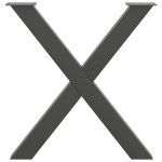 vidaXL Picioare de masă în formă de X, 3 buc., antracit, 70x(72-73) cm, oțel