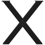 vidaXL Picioare de masă în formă de X, 3 buc., negru, 80x(72-73) cm, oțel vidaXL Picioare de masă în formă de X, 3 buc., negru, 80x(72-73) cm, oțel