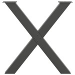 vidaXL Picioare de masă în formă de X, 3 buc., antracit, 80x(72-73) cm, oțel vidaXL Picioare de masă în formă de X, 3 buc., antracit, 80x(72-73) cm, oțel