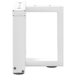 vidaXL Picioare pentru măsuță de cafea în formă de T, 2 buc., alb, 30x25x(30-31) cm, oțel vidaXL Picioare pentru măsuță de cafea în formă de T, 2 buc., alb, 30x25x(30-31) cm, oțel