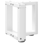 vidaXL Picioare pentru măsuță de cafea în formă de T, 2 buc., alb, 30x25x(30-31) cm, oțel vidaXL Picioare pentru măsuță de cafea în formă de T, 2 buc., alb, 30x25x(30-31) cm, oțel
