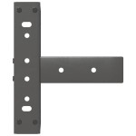 vidaXL Picioare pentru măsuță de cafea în formă de T, 2 buc., antracit, 30x25x(30-31) cm, oțel
