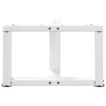 vidaXL Picioare pentru măsuță de cafea în formă de T, 2 buc., alb, 40x25x(30-31) cm, oțel