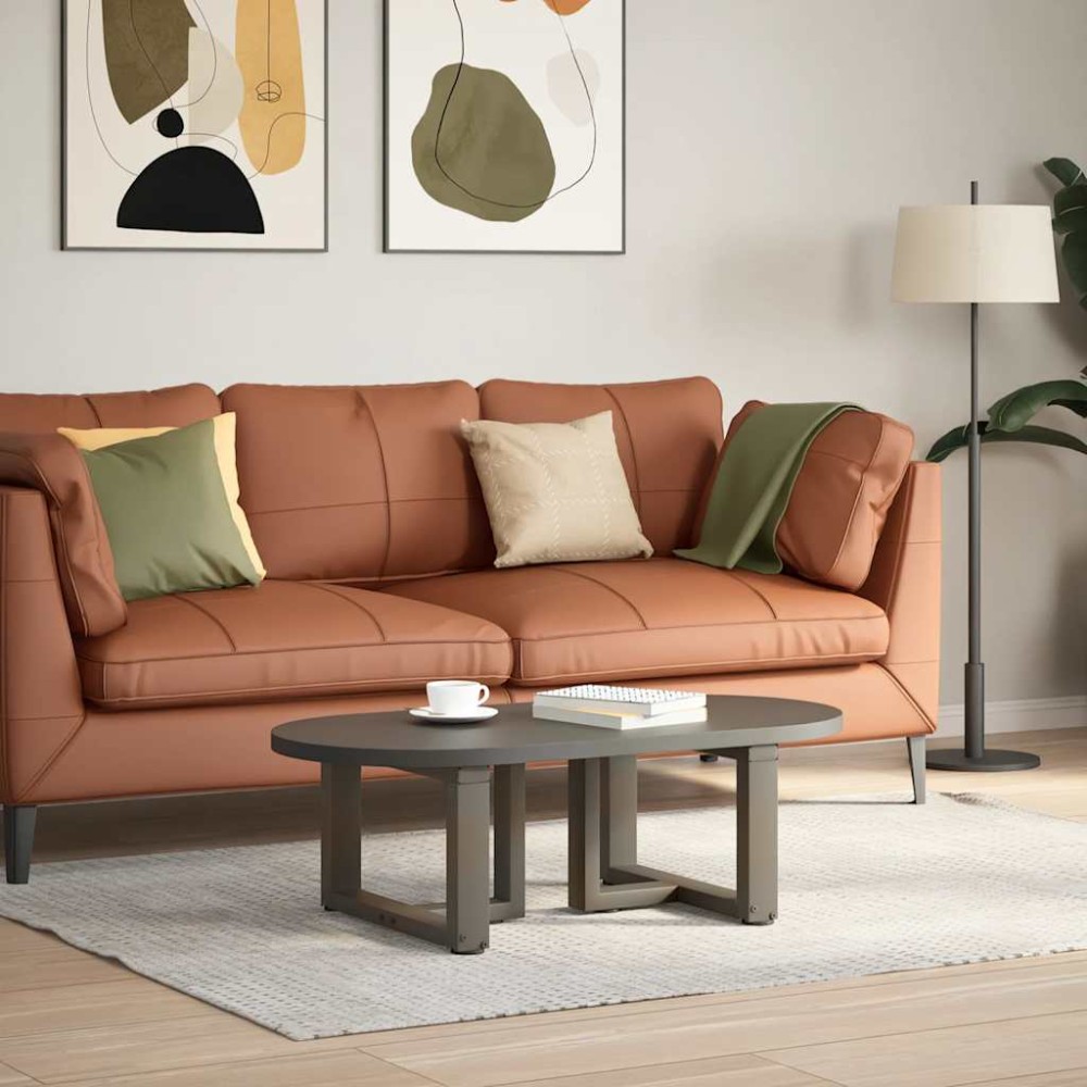 vidaXL Picioare pentru măsuță de cafea în formă de T, 2 buc., negru, 40x25x(30-31) cm, oțel