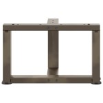 vidaXL Picioare pentru măsuță de cafea în formă de T, 2 buc., negru, 40x25x(30-31) cm, oțel