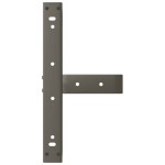 vidaXL Picioare pentru măsuță de cafea în formă de T, 2 buc., negru, 40x25x(30-31) cm, oțel