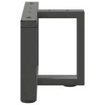 vidaXL Picioare pentru măsuță de cafea în formă de T, 2 buc., antracit, 50x25x(30-31) cm, oțel