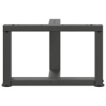 vidaXL Picioare pentru măsuță de cafea în formă de T, 2 buc., antracit, 50x25x(30-31) cm, oțel