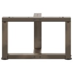 vidaXL Picioare pentru măsuță de cafea în formă de T, 2 buc., negru, 50x25x(30-31) cm, oțel