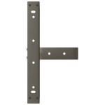 vidaXL Picioare pentru măsuță de cafea în formă de T, 2 buc., negru, 50x25x(30-31) cm, oțel