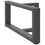 vidaXL Picioare pentru măsuță de cafea în formă de T, 2 buc., antracit, 60x25x(30-31) cm, oțel