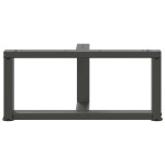 vidaXL Picioare pentru măsuță de cafea în formă de T, 2 buc., antracit, 60x25x(30-31) cm, oțel