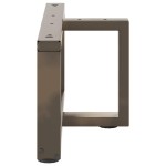 vidaXL Picioare pentru măsuță de cafea în formă de T, 2 buc., negru, 60x25x(30-31) cm, oțel