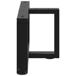 vidaXL Picioare pentru măsuță de cafea în formă de T, 2 buc., negru, 70x25x(30-31) cm, oțel
