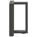 vidaXL Picioare pentru măsuță de cafea în formă de T, 2 buc., antracit, 28x25x(42-43) cm, oțel