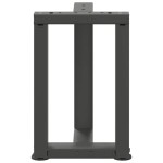 vidaXL Picioare pentru măsuță de cafea în formă de T, 2 buc., antracit, 28x25x(42-43) cm, oțel