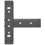 vidaXL Picioare pentru măsuță de cafea în formă de T, 2 buc., antracit, 28x25x(42-43) cm, oțel